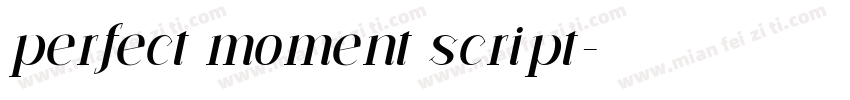 perfect moment script字体转换